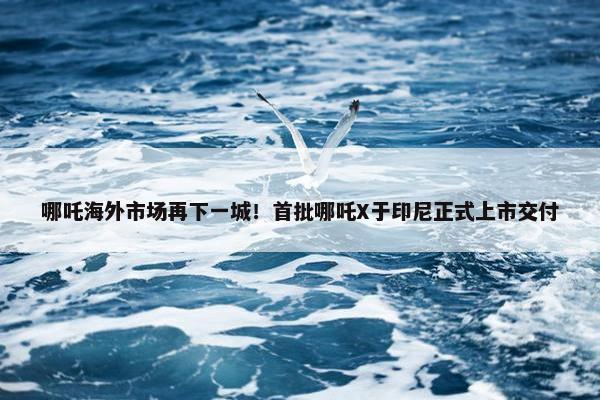 哪吒海外市场再下一城！首批哪吒X于印尼正式上市交付