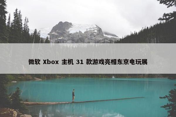 微软 Xbox 主机 31 款游戏亮相东京电玩展