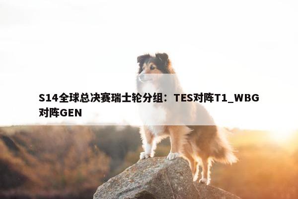 S14全球总决赛瑞士轮分组：TES对阵T1_WBG对阵GEN