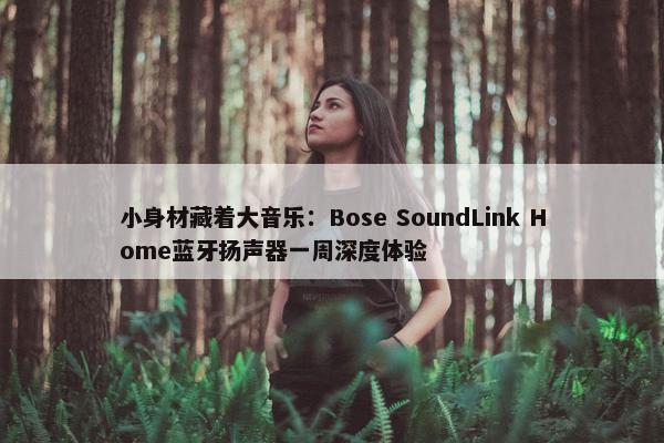 小身材藏着大音乐：Bose SoundLink Home蓝牙扬声器一周深度体验