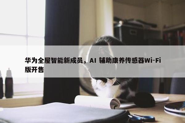 华为全屋智能新成员，AI 辅助康养传感器Wi-Fi版开售