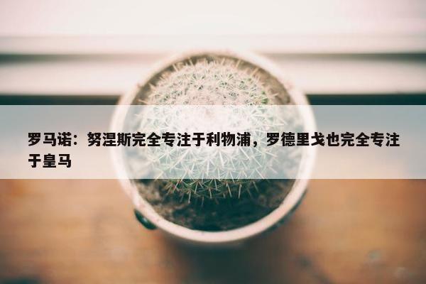 罗马诺：努涅斯完全专注于利物浦，罗德里戈也完全专注于皇马