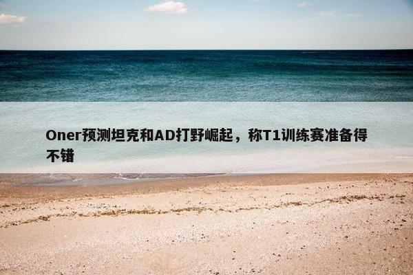 Oner预测坦克和AD打野崛起，称T1训练赛准备得不错