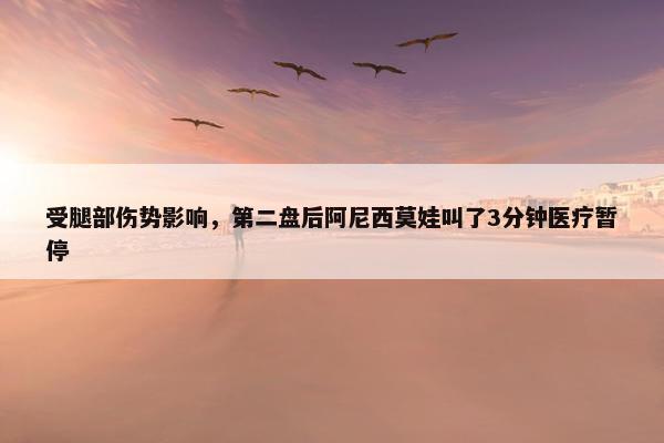 受腿部伤势影响，第二盘后阿尼西莫娃叫了3分钟医疗暂停