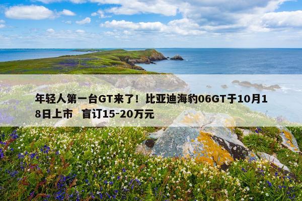 年轻人第一台GT来了！比亚迪海豹06GT于10月18日上市  盲订15-20万元