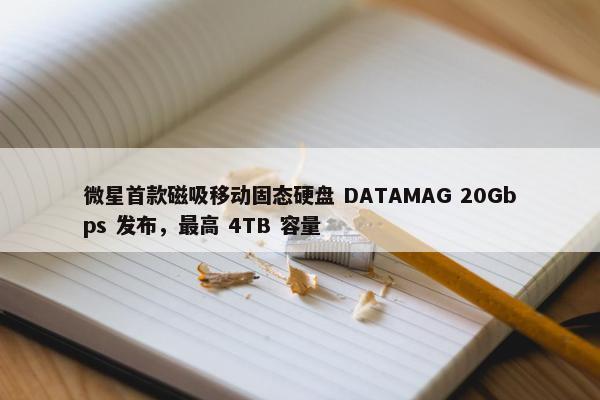 微星首款磁吸移动固态硬盘 DATAMAG 20Gbps 发布，最高 4TB 容量