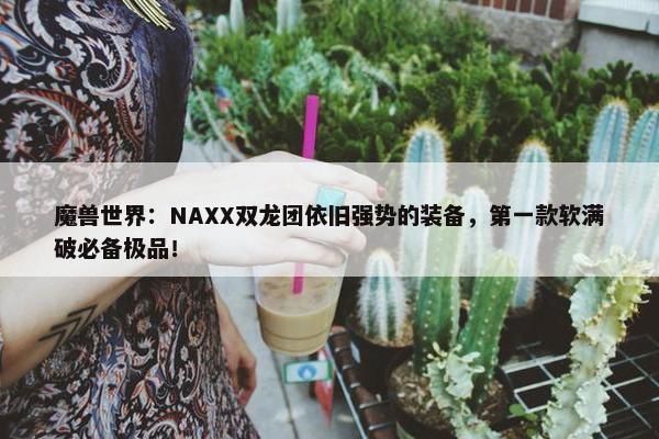 魔兽世界：NAXX双龙团依旧强势的装备，第一款软满破必备极品！