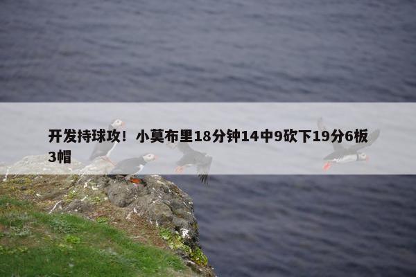 开发持球攻！小莫布里18分钟14中9砍下19分6板3帽