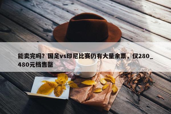 能卖完吗？国足vs印尼比赛仍有大量余票，仅280_480元档售罄