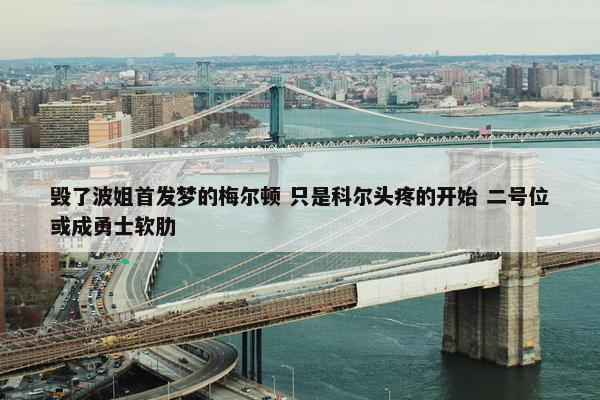 毁了波姐首发梦的梅尔顿 只是科尔头疼的开始 二号位或成勇士软肋