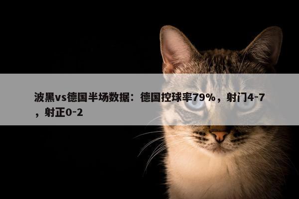 波黑vs德国半场数据：德国控球率79%，射门4-7，射正0-2