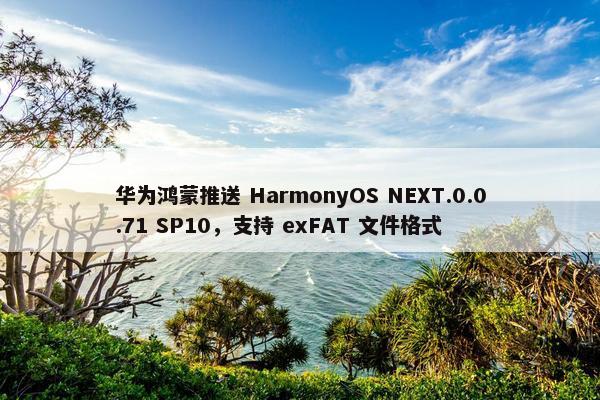 华为鸿蒙推送 HarmonyOS NEXT.0.0.71 SP10，支持 exFAT 文件格式