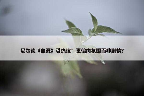 尼尔谈《血源》引热议：更偏向氛围而非剧情？