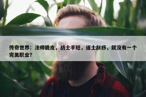 传奇世界：法师脆皮，战士手短，道士刮痧，就没有一个完美职业？