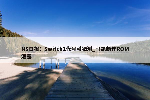 NS日报：Switch2代号引猜测_马趴新作ROM泄露