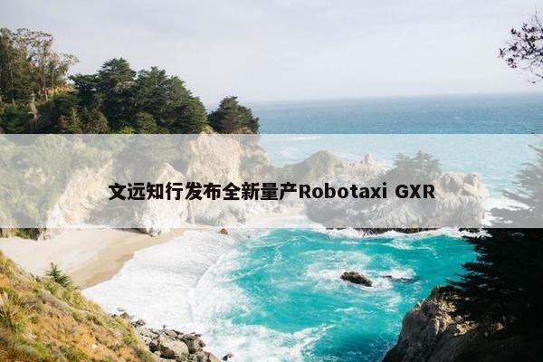 文远知行发布全新量产Robotaxi GXR