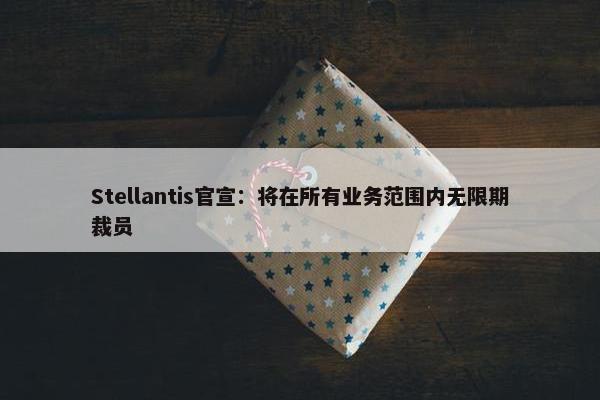 Stellantis官宣：将在所有业务范围内无限期裁员