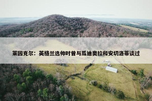 莱因克尔：英格兰选帅时曾与瓜迪奥拉和安切洛蒂谈过