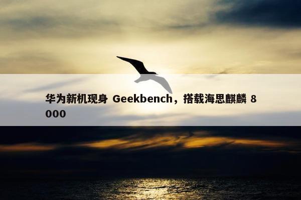 华为新机现身 Geekbench，搭载海思麒麟 8000