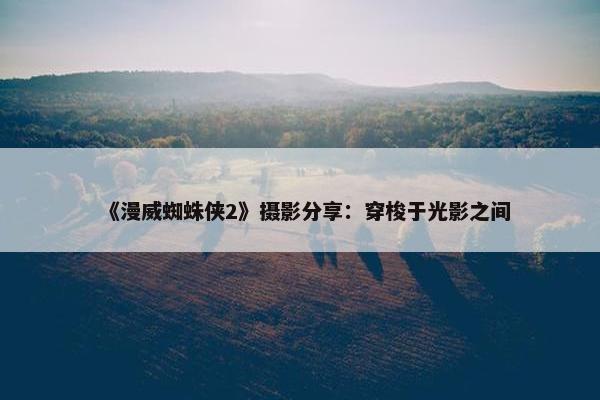 《漫威蜘蛛侠2》摄影分享：穿梭于光影之间