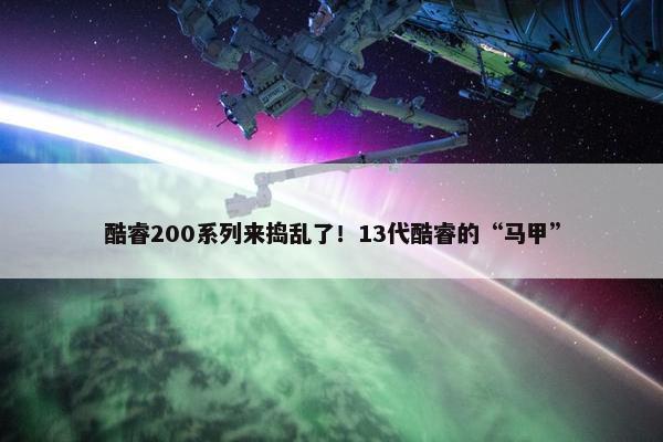 酷睿200系列来捣乱了！13代酷睿的“马甲”