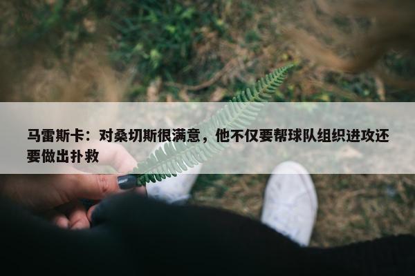 马雷斯卡：对桑切斯很满意，他不仅要帮球队组织进攻还要做出扑救