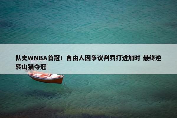 队史WNBA首冠！自由人因争议判罚打进加时 最终逆转山猫夺冠