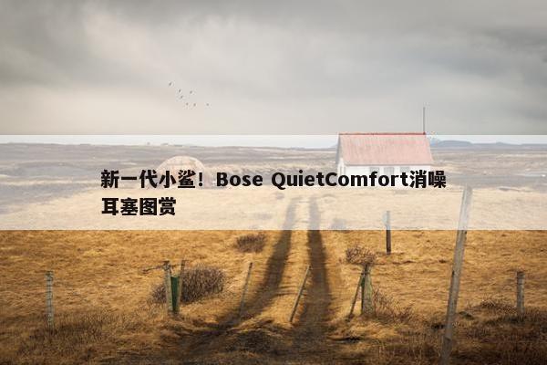 新一代小鲨！Bose QuietComfort消噪耳塞图赏