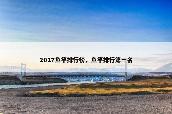 2017鱼竿排行榜，鱼竿排行第一名