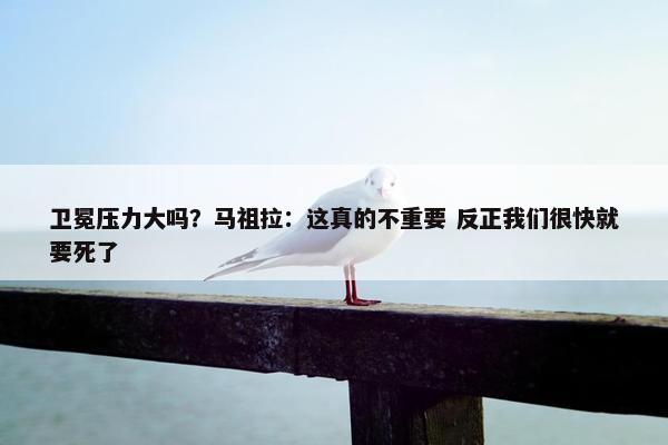 卫冕压力大吗？马祖拉：这真的不重要 反正我们很快就要死了