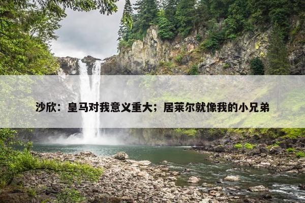 沙欣：皇马对我意义重大；居莱尔就像我的小兄弟