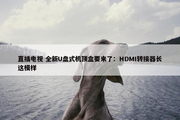 直插电视 全新U盘式机顶盒要来了：HDMI转接器长这模样