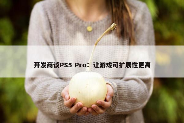 开发商谈PS5 Pro：让游戏可扩展性更高