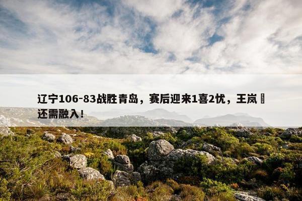 辽宁106-83战胜青岛，赛后迎来1喜2忧，王岚嵚还需融入！