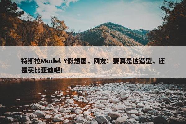 特斯拉Model Y假想图，网友：要真是这造型，还是买比亚迪吧！