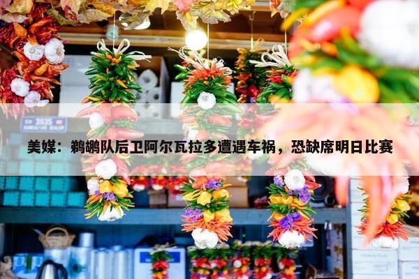 美媒：鹈鹕队后卫阿尔瓦拉多遭遇车祸，恐缺席明日比赛