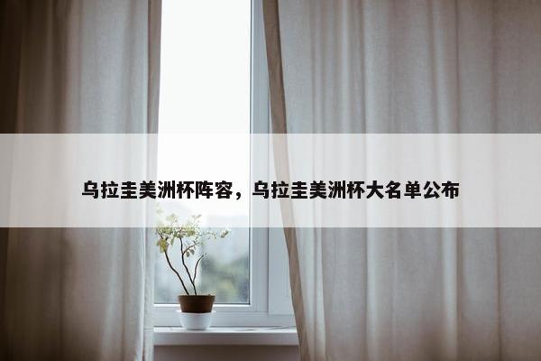 乌拉圭美洲杯阵容，乌拉圭美洲杯大名单公布