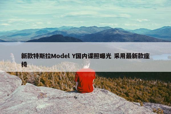 新款特斯拉Model Y国内谍照曝光 采用最新款座椅