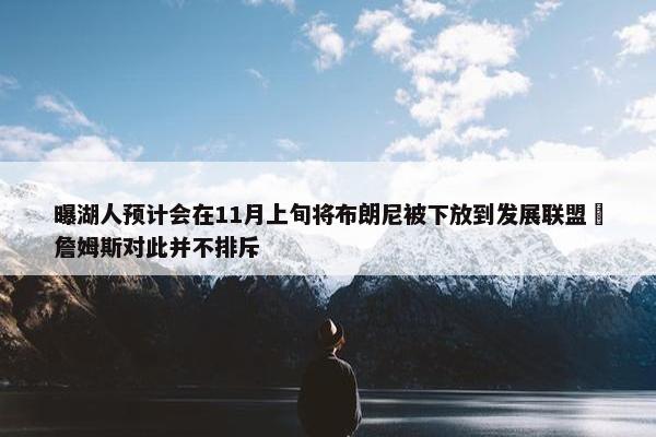 曝湖人预计会在11月上旬将布朗尼被下放到发展联盟 詹姆斯对此并不排斥