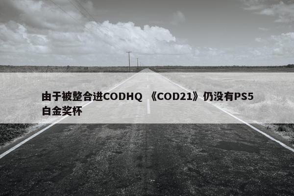 由于被整合进CODHQ 《COD21》仍没有PS5白金奖杯