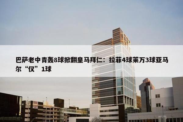 巴萨老中青轰8球掀翻皇马拜仁：拉菲4球莱万3球亚马尔“仅”1球