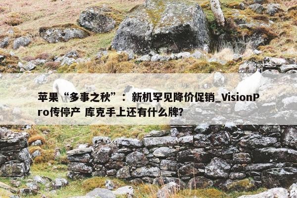 苹果“多事之秋”：新机罕见降价促销_VisionPro传停产 库克手上还有什么牌？