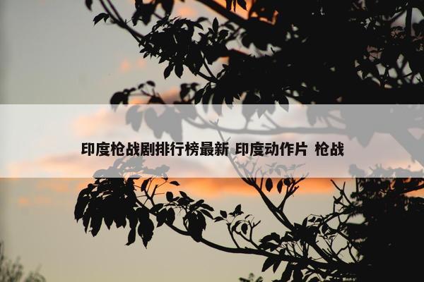 印度枪战剧排行榜最新 印度动作片 枪战