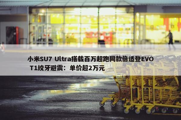 小米SU7 Ultra搭载百万超跑同款倍适登EVO T1绞牙避震：单价超2万元