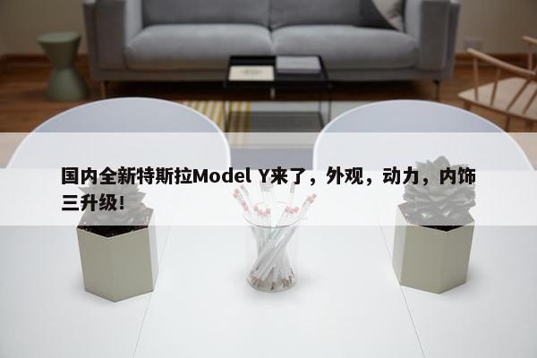 国内全新特斯拉Model Y来了，外观，动力，内饰三升级！