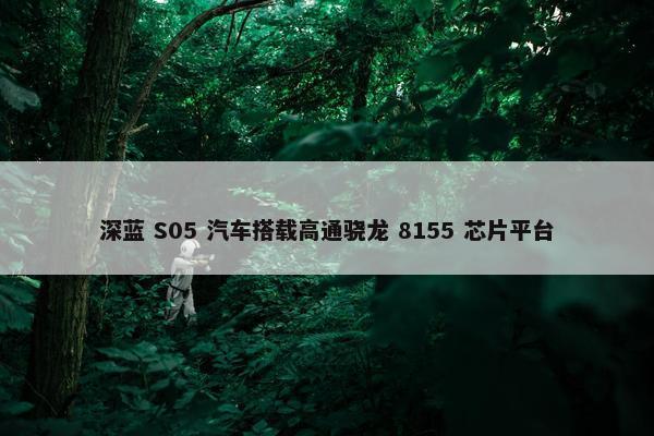 深蓝 S05 汽车搭载高通骁龙 8155 芯片平台