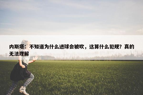 内斯塔：不知道为什么进球会被吹，这算什么犯规？真的无法理解