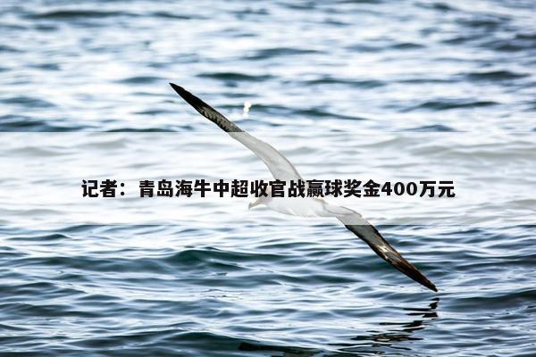 记者：青岛海牛中超收官战赢球奖金400万元