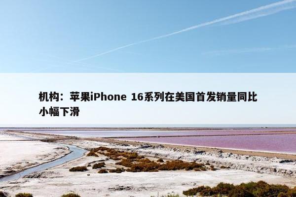 机构：苹果iPhone 16系列在美国首发销量同比小幅下滑