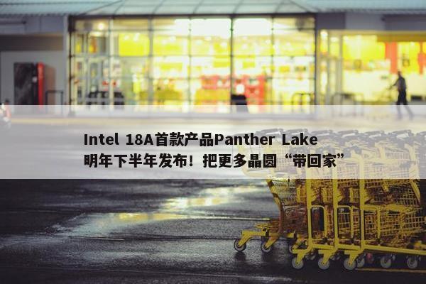 Intel 18A首款产品Panther Lake明年下半年发布！把更多晶圆“带回家”